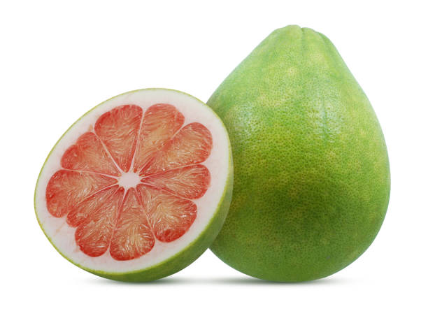 Pomelo or Pummelo fruit isolated on white background